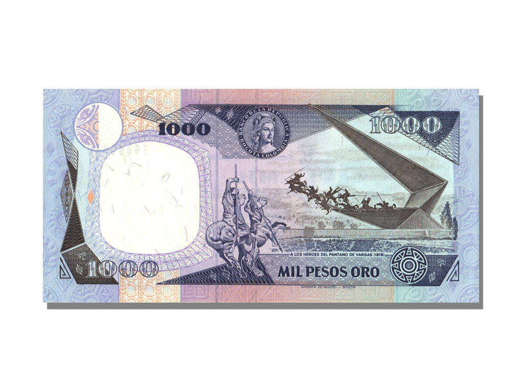 Colombia, 1000 Pesos Oro, 1990, 1990-01-01, UNC(65-70)
