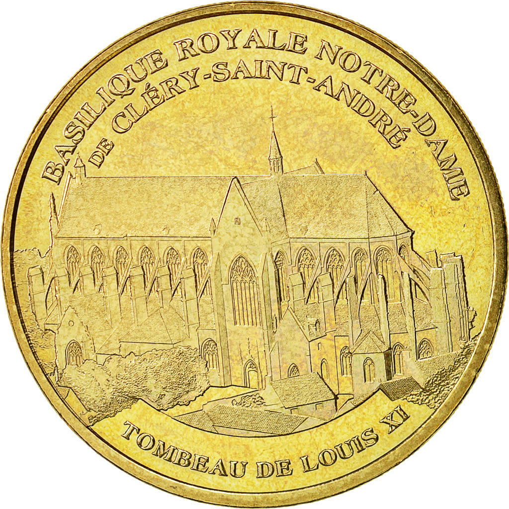 France, Token, Touristic token, Cléry-sur Loire -  Basilique Royale, 2011, MDP