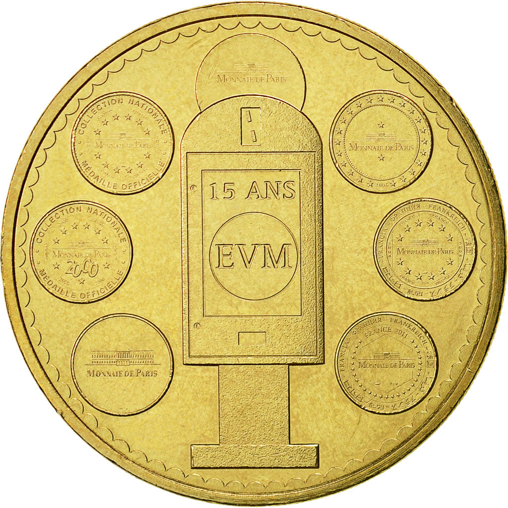 France, Token, Touristic token, Clermont-ferrand - EVM 15 ans, 2011, MDP