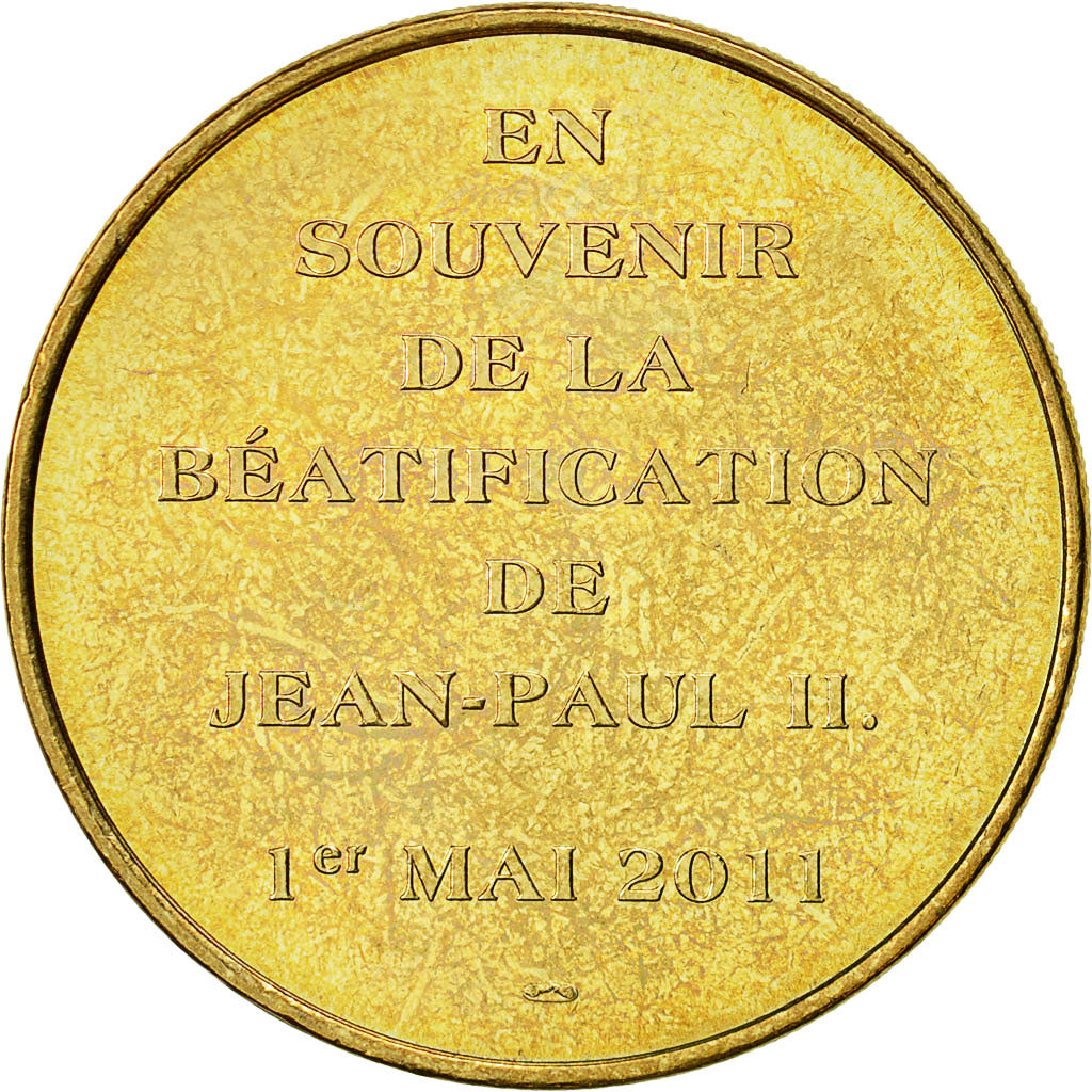 France, Token, Touristic token, Lourdes - Jean Paul II, 2011, MDP, EF(40-45)