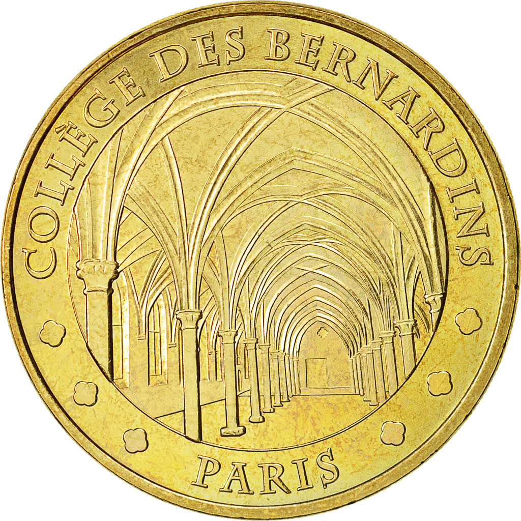 France, Token, Touristic token, Paris - Collège des Bernardins, 2012, MDP
