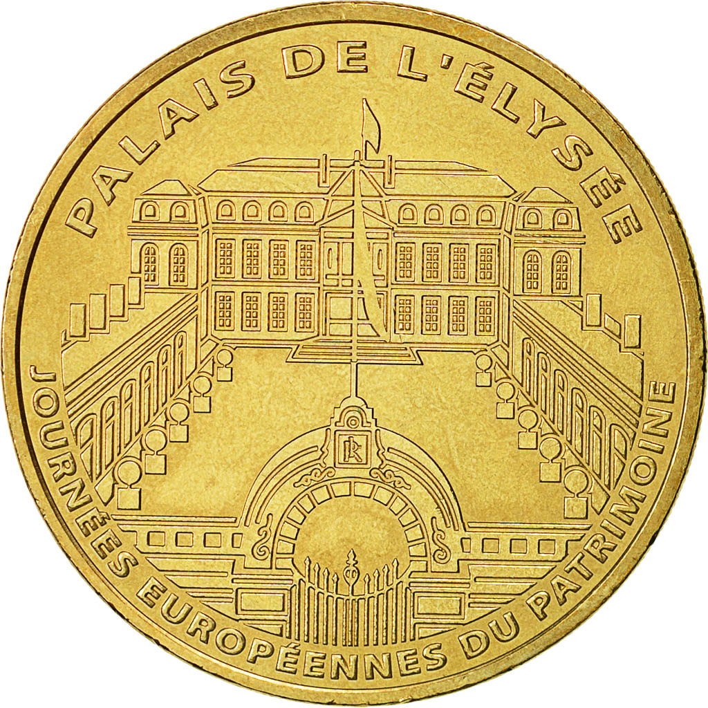 France, Token, Touristic token, Paris - Palais de l'Elysée n°2, 2011, MDP
