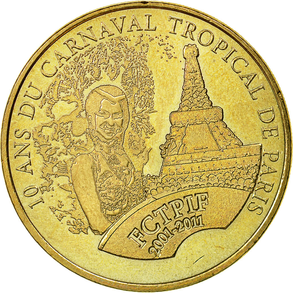 France, Token, Touristic token, Paris - Carnaval Tropical, 2011, MDP, EF(40-45)