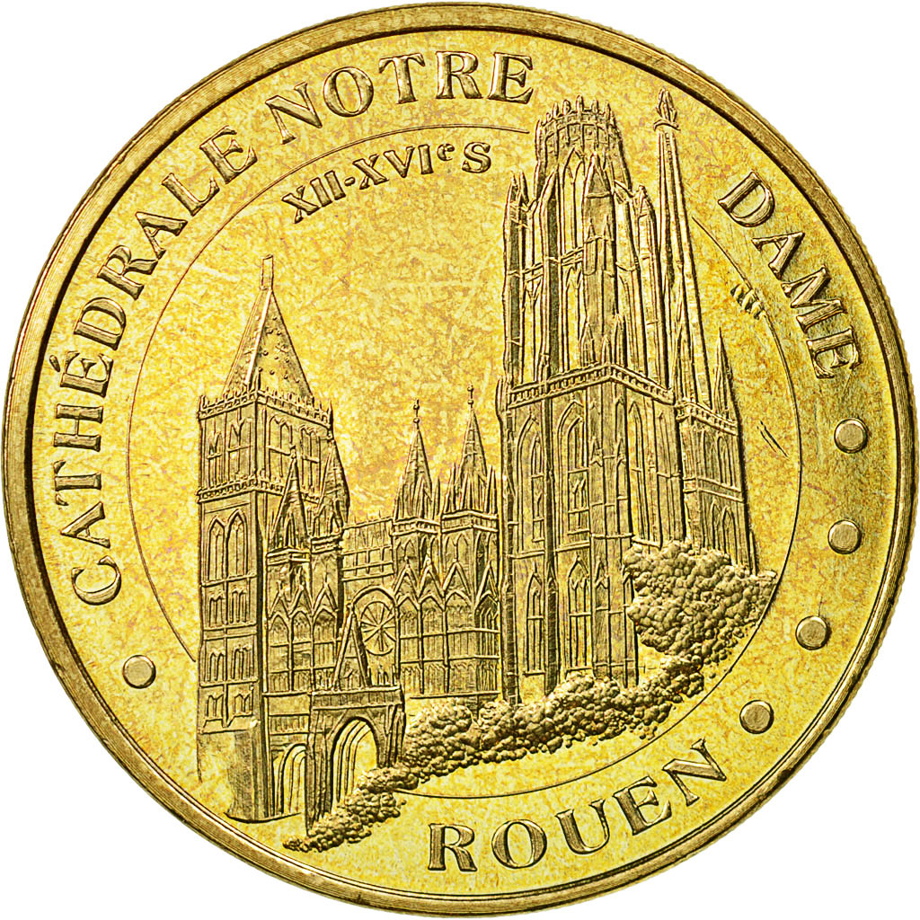 France, Token, Touristic token, Rouen - Cathédrale, 2011, MDP, EF(40-45)