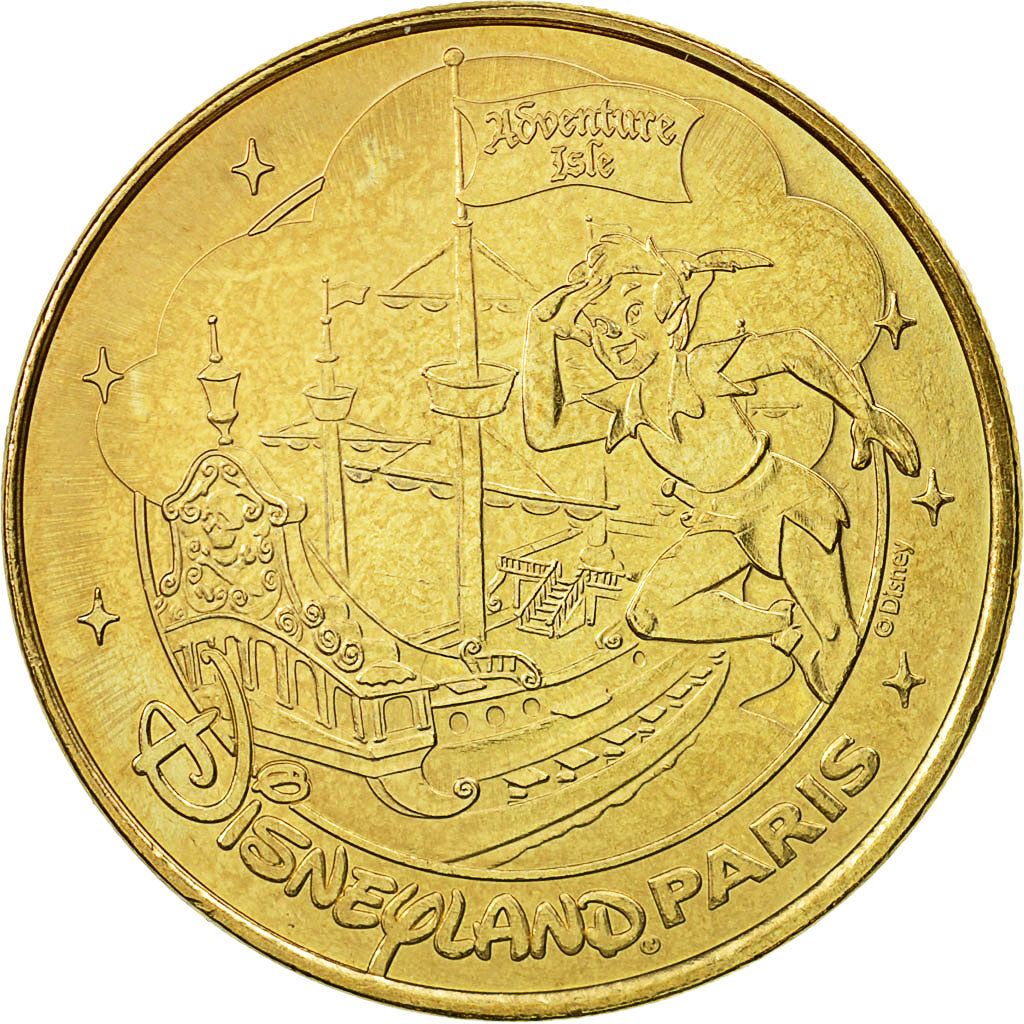 France, Token, Touristic token, Disneyland n°21 - Peter Pan Adventurland, 2011