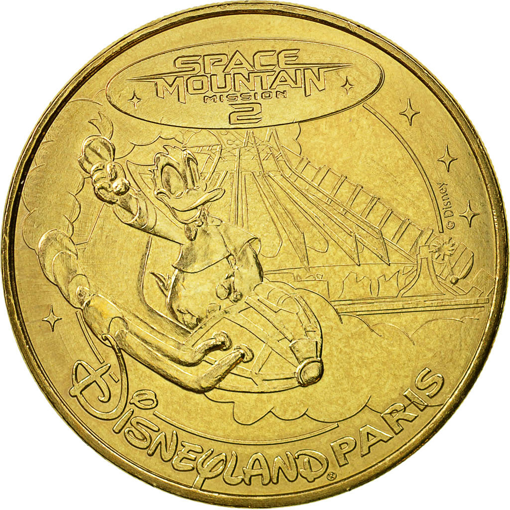 France, Token, Touristic token, Disneyland n°24 - Donald Space Mountain Mission