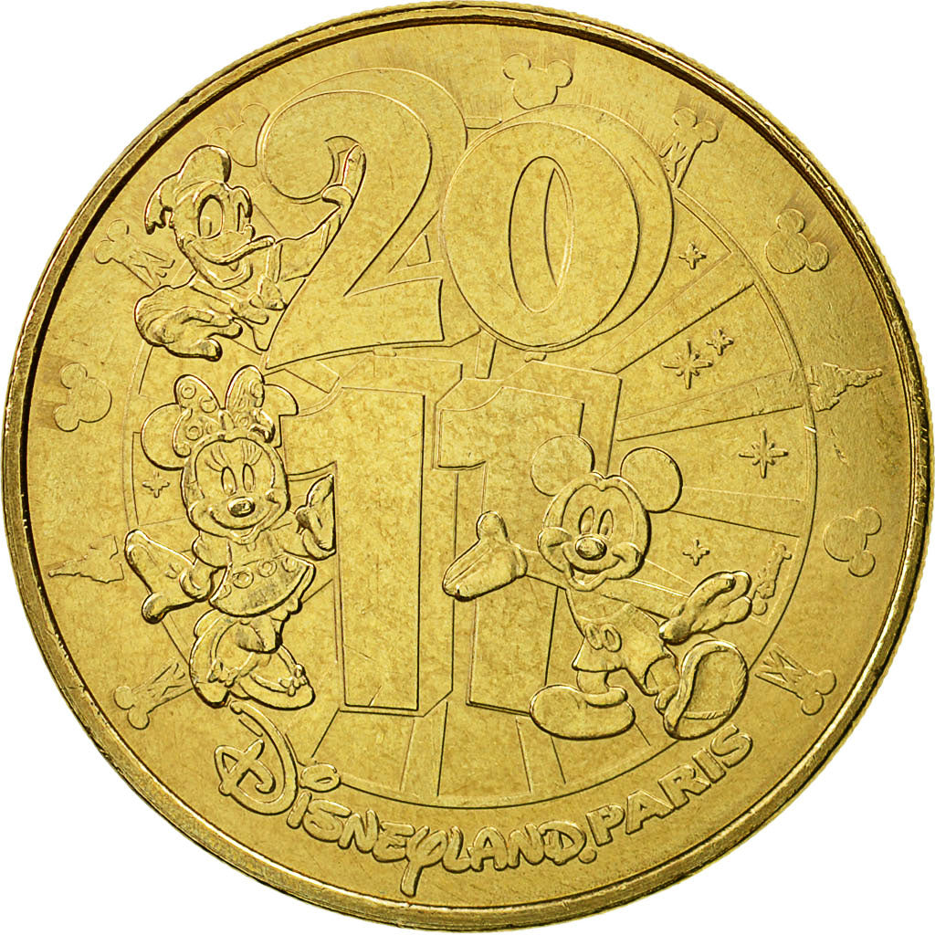 France, Token, Touristic token, Disneyland n°26 -  Mickey, 2011, MDP