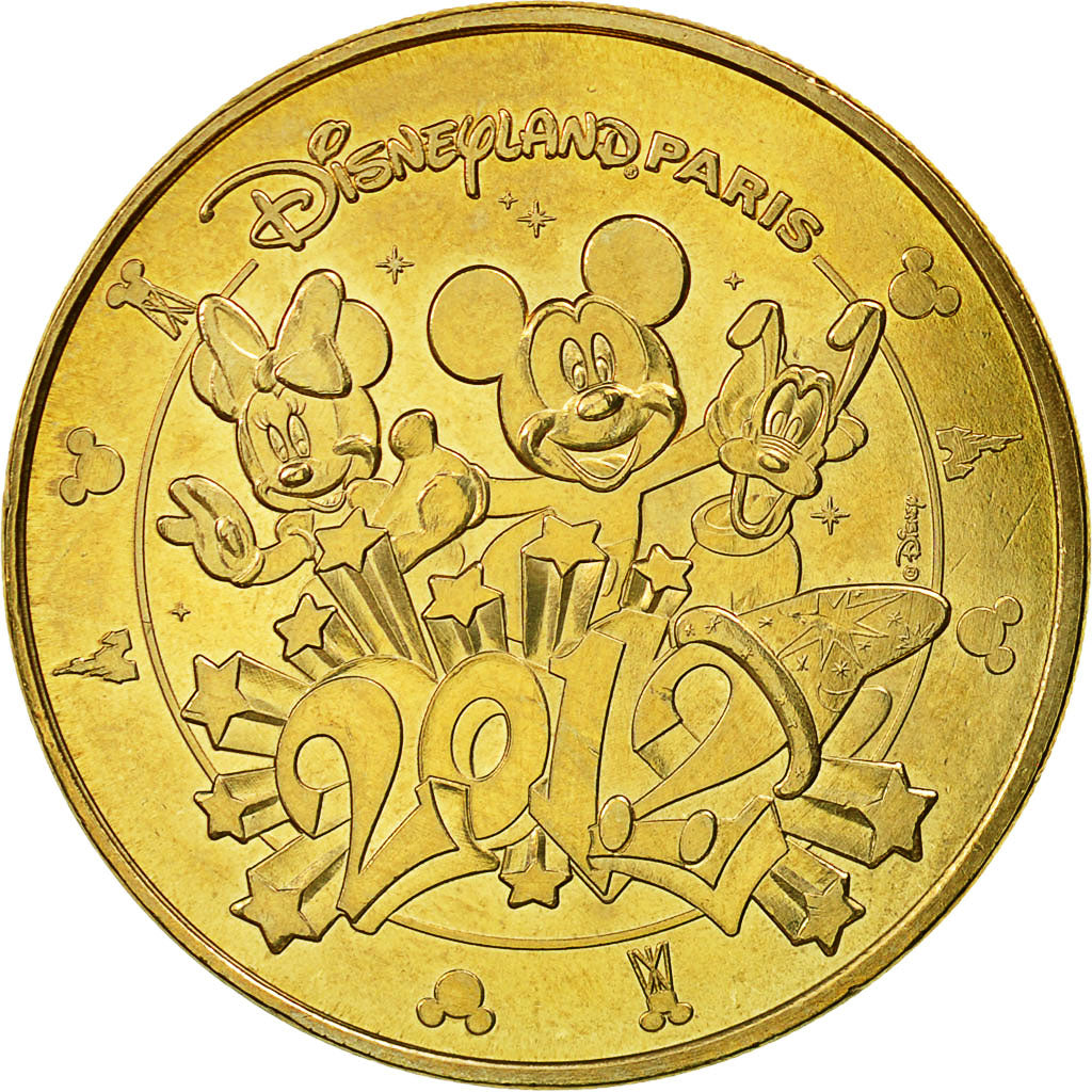 France, Token, Touristic token, Disneyland n° 29 - Mickey, 2011, MDP