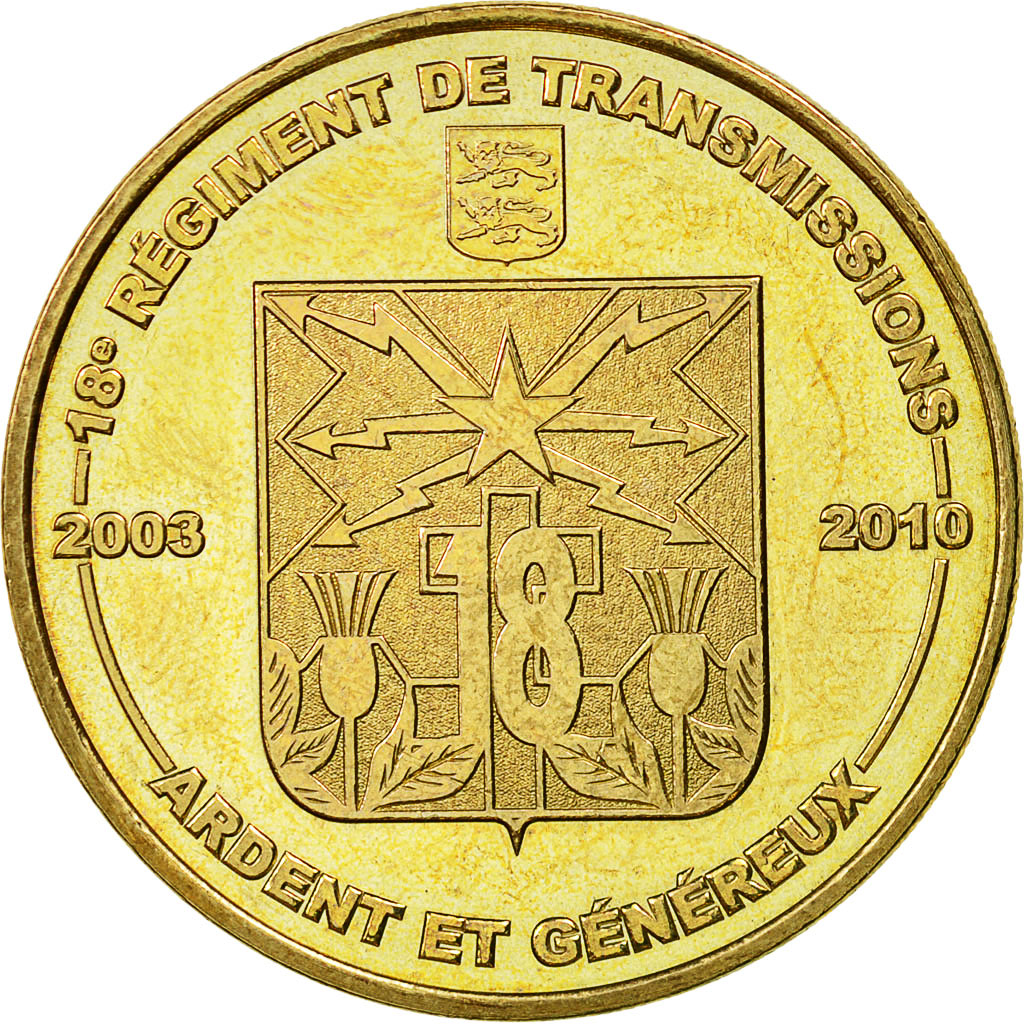 Francia, Token, Touristic token, Bretteville-sur-Odon - 18ème régiment, 2009