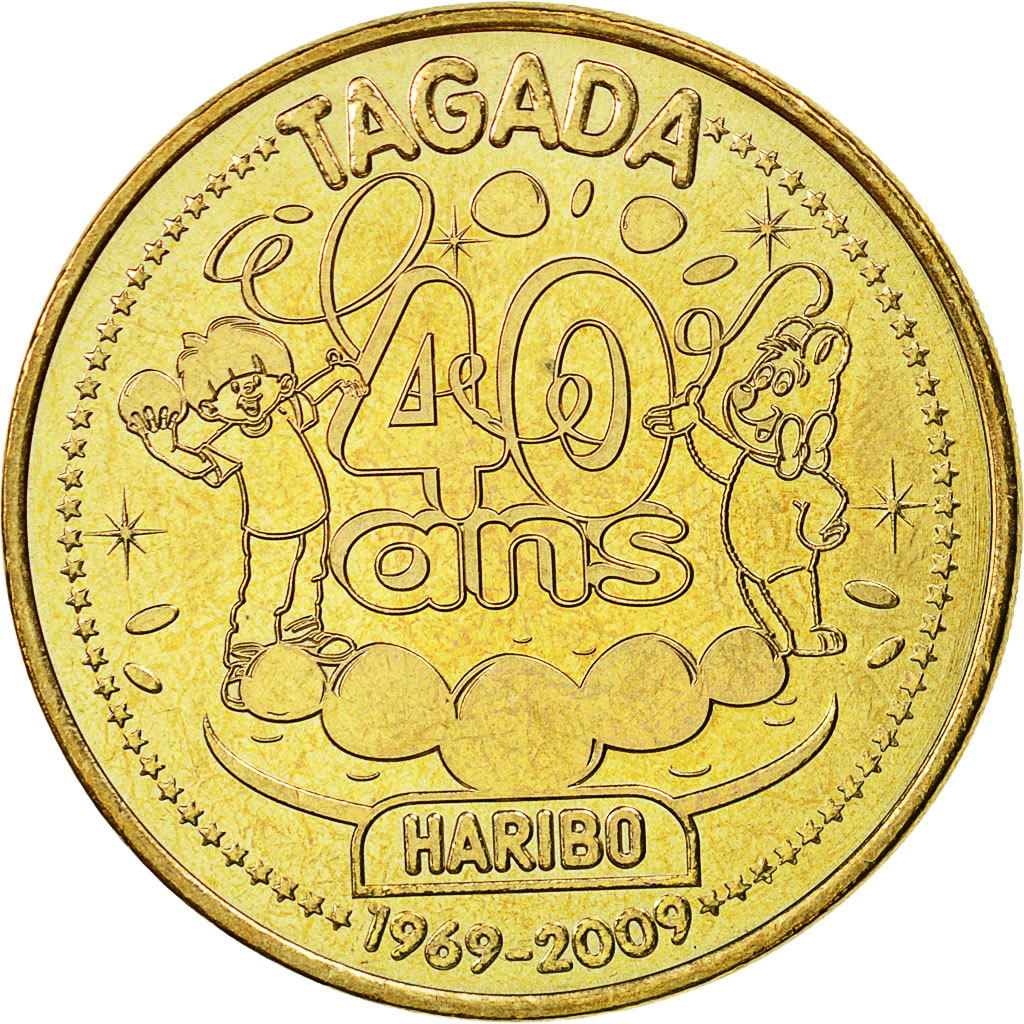 France, Token, Touristic token, Uzès -  Haribo n°5, 2009, MDP, EF(40-45)