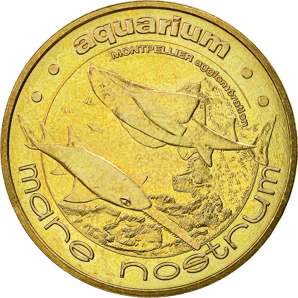France, Token, Touristic token, Montpellier -  Aquarium Mare Nostrum n°1, 2009