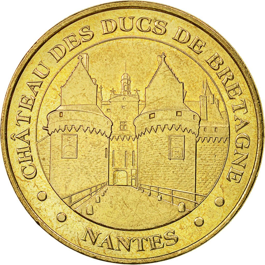 France, Jeton, Jeton Touristique, Nantes -  Chateau des Ducs de Bretagne n°2