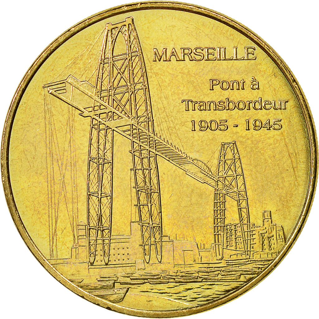 France, Token, Touristic token, Marseille - Le pont transbordeur, 2010, MDP