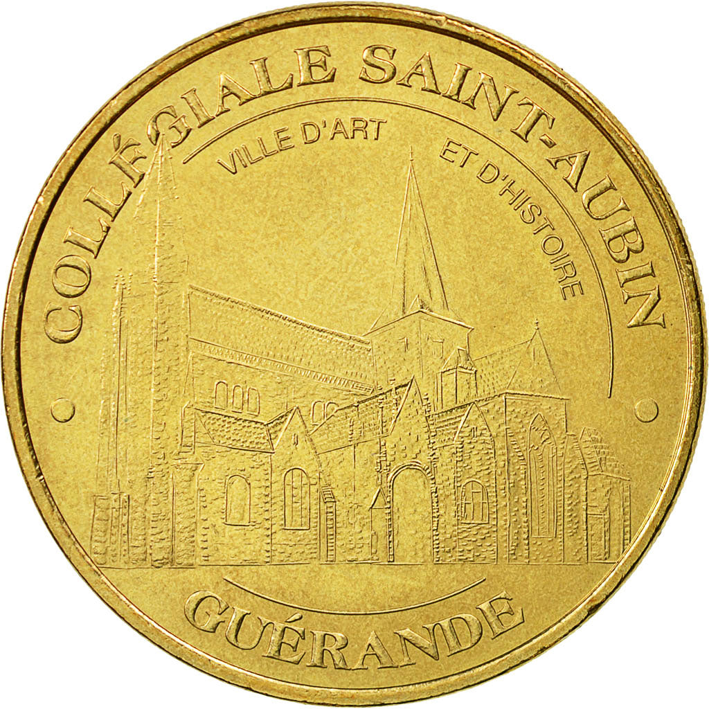 France, Token, Touristic token, Guérande - Collégiale st Aubin, 2010, MDP