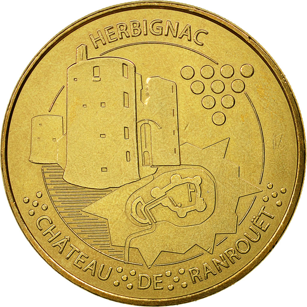 France, Token, Touristic token, Herbignac - Château de Ranrouët, 2010, MDP