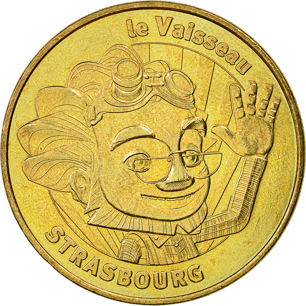 Francia, Token, Jetón turístico, Strasbourg - Le vaisseau n°3, 2010, MDP