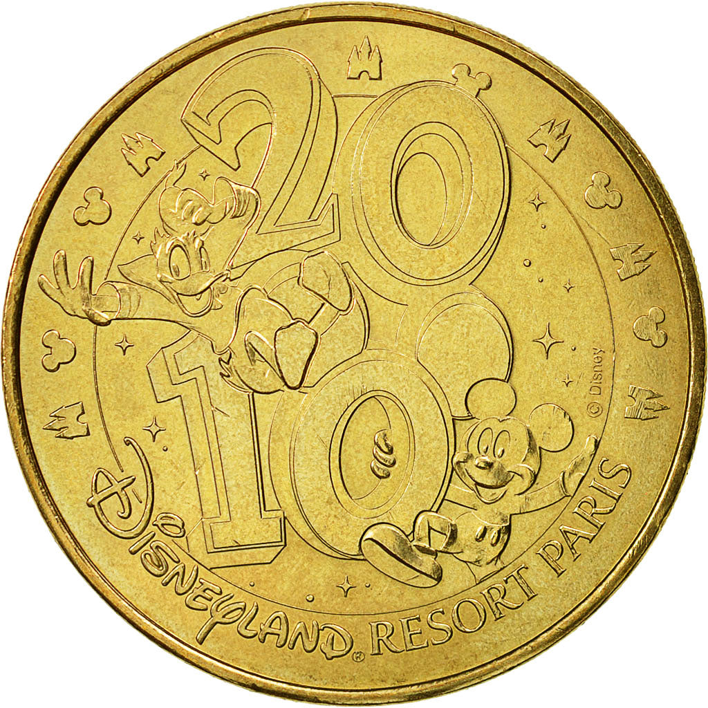 France, Token, Touristic token, Disneyland n°19 - Resort Paris, 2010, MDP