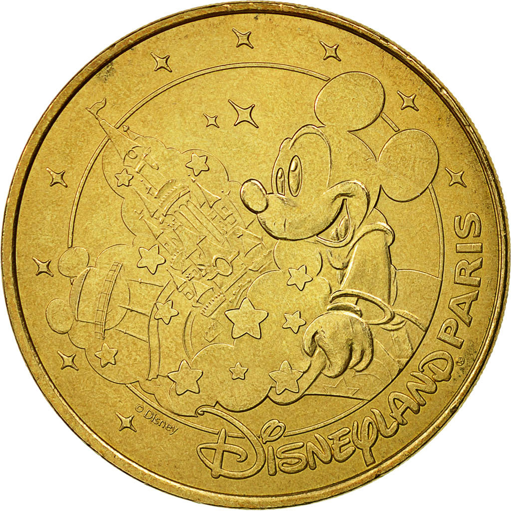 France, Token, Touristic token, Disneyland n°22 - Mickey Sorcier, 2010, MDP
