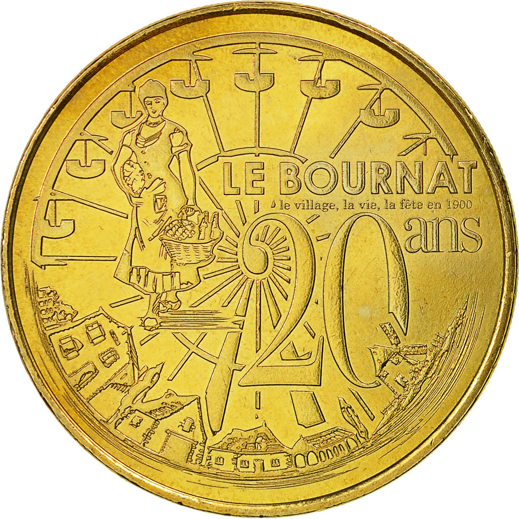 France, Token, Touristic token, Le Bugue - Village du Bournat - 20 ans, 2012