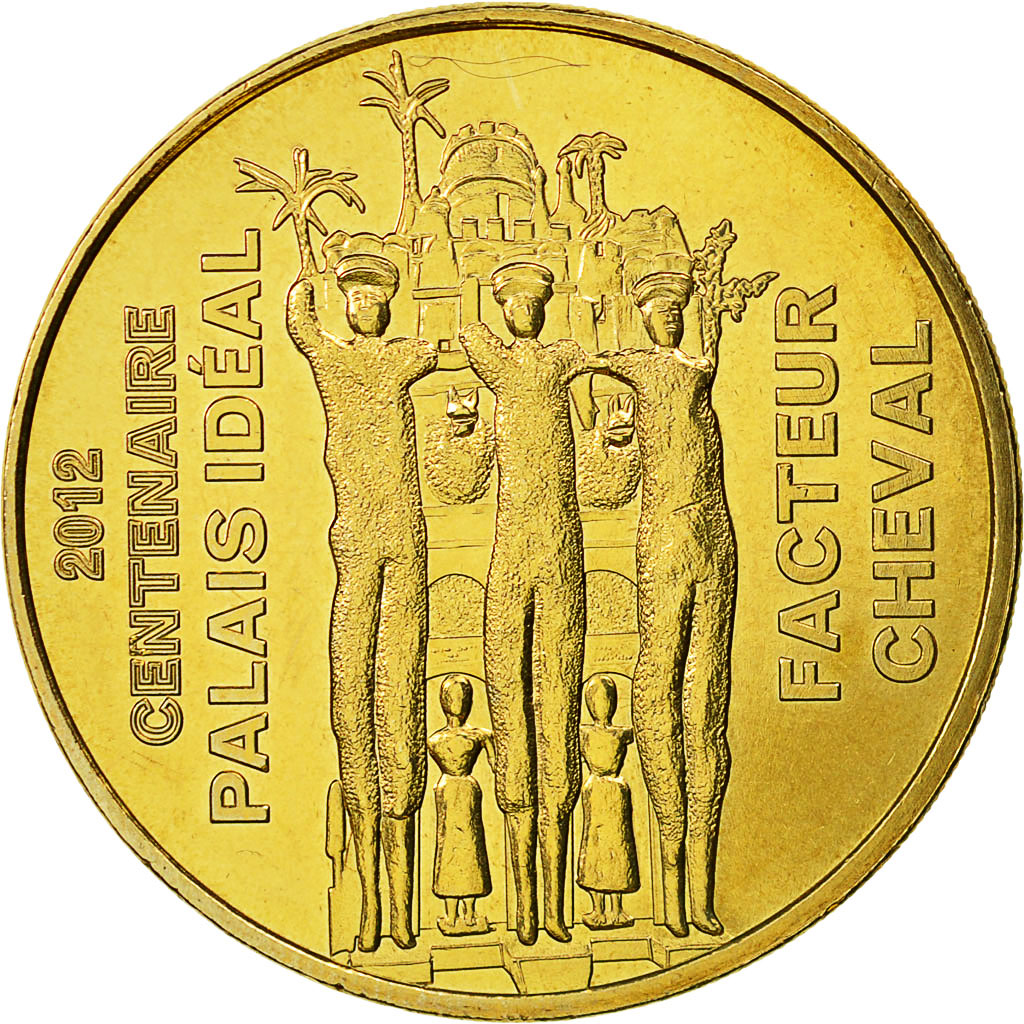 Frankreich, Token, Touristic token, Hauterives - Palais n°3, 2012, MDP, SS
