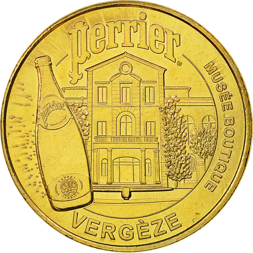 France, Token, Touristic token, Vergèze - Perrier Musée Boutique, 2012, MDP