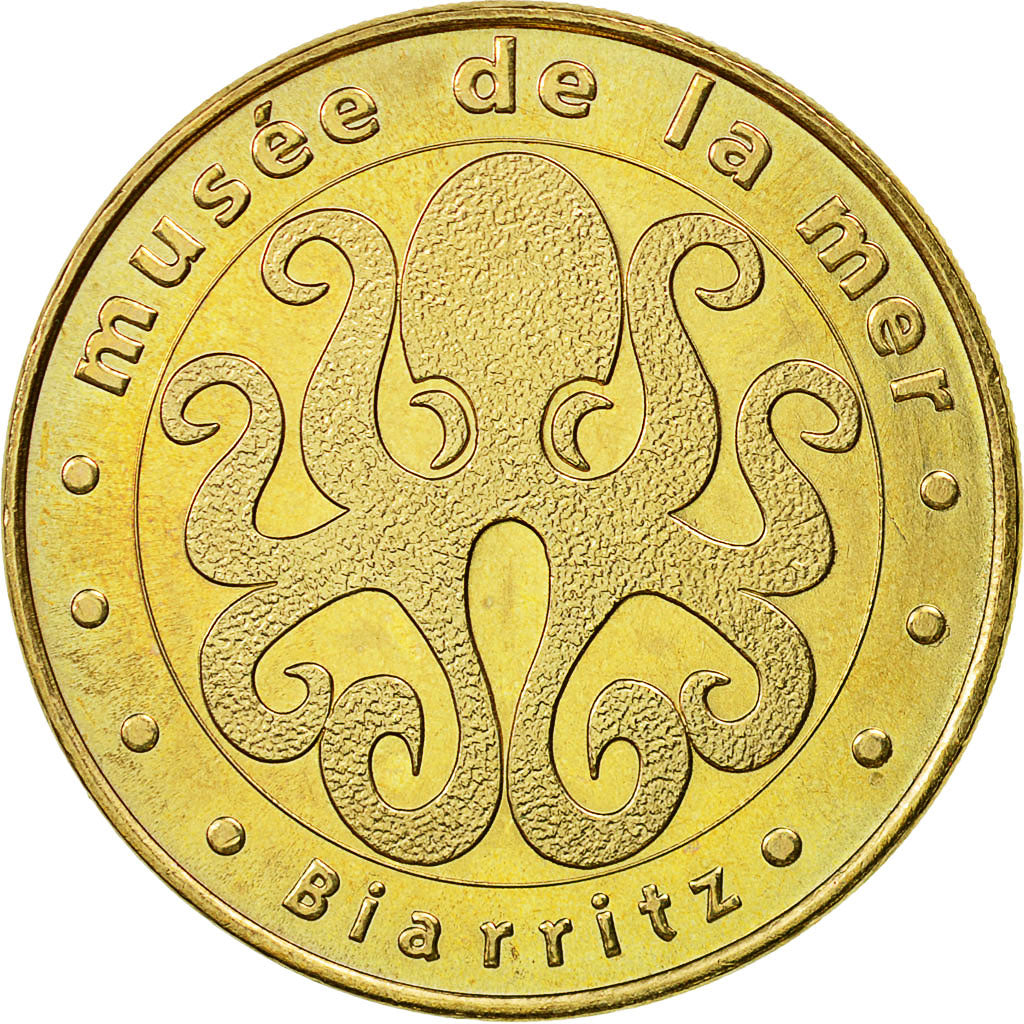 France, Token, Touristic token, Biarritz - Musée de la Mer n°1, 2012, MDP