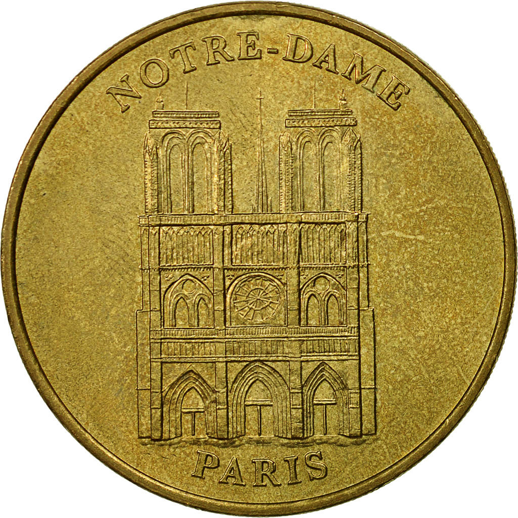 Frankrijk, Token, Toeristisch fiche, Paris - Cathédrale Notre Dame n°1 - Face
