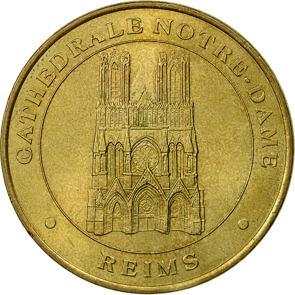 France, Token, Touristic token, Reims - Cathédrale Notre Dame, 2003, MDP