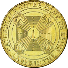 France, Token, Touristic token, Reims - Cathédrale - Labyrinthe, 2011, Arthus