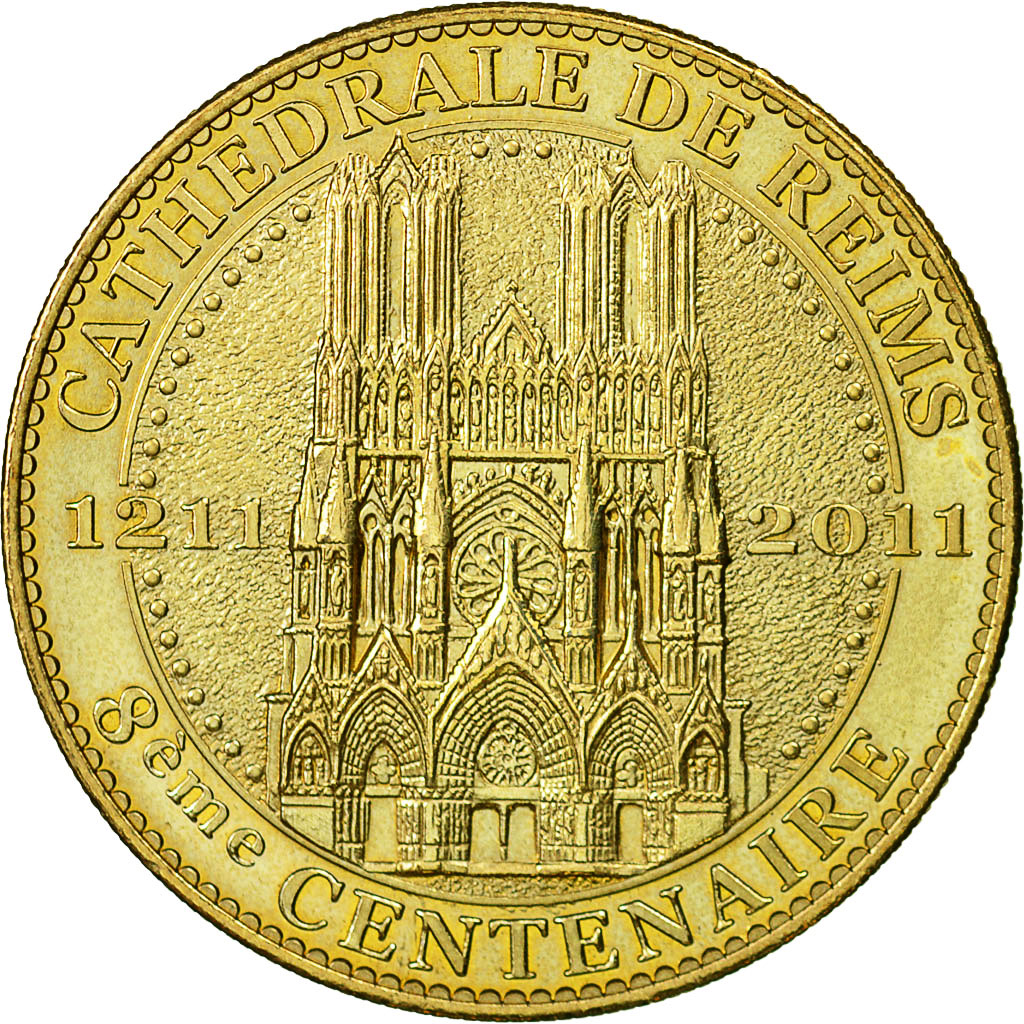 France, Token, Touristic token, Reims - Cathédrale - 8 ème centenaire, 2011