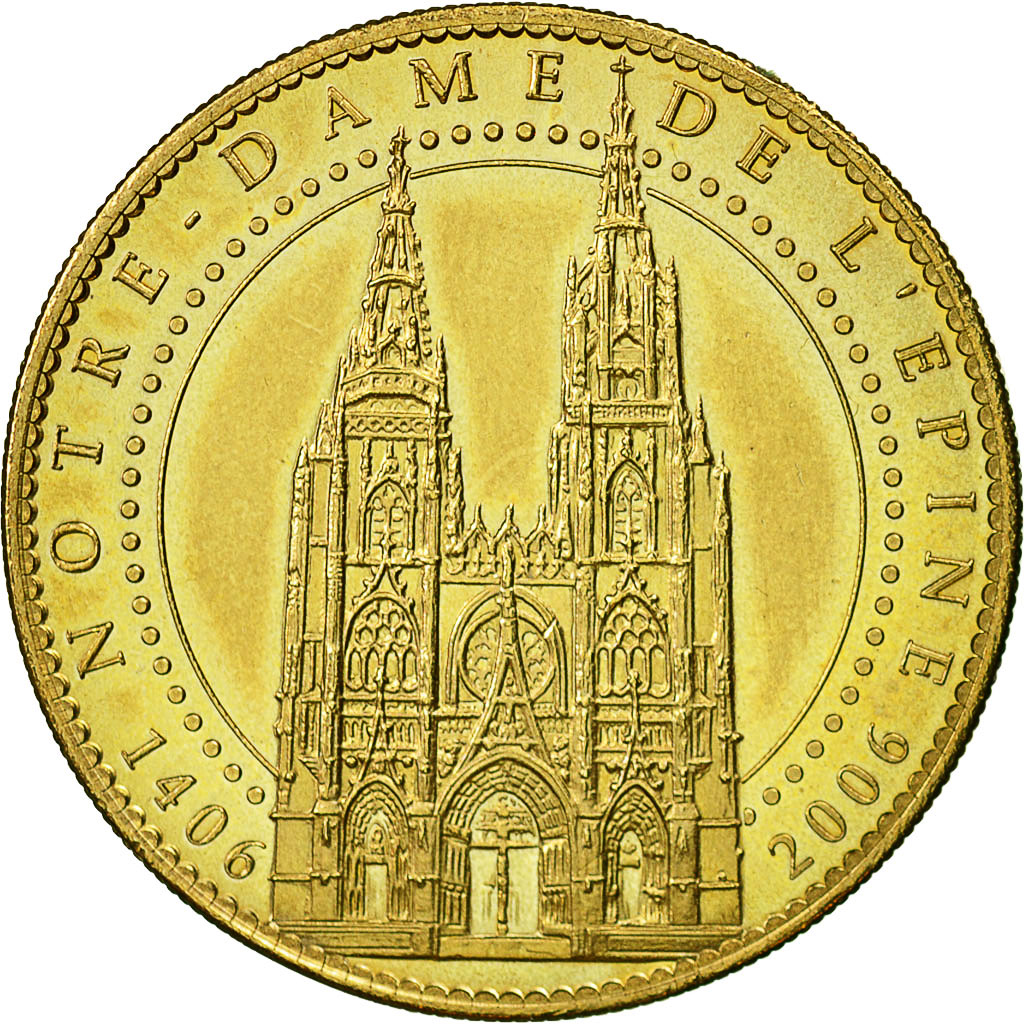 France, Token, Touristic token, L'Epine - Cathédrale, 2006, Arthus Bertrand