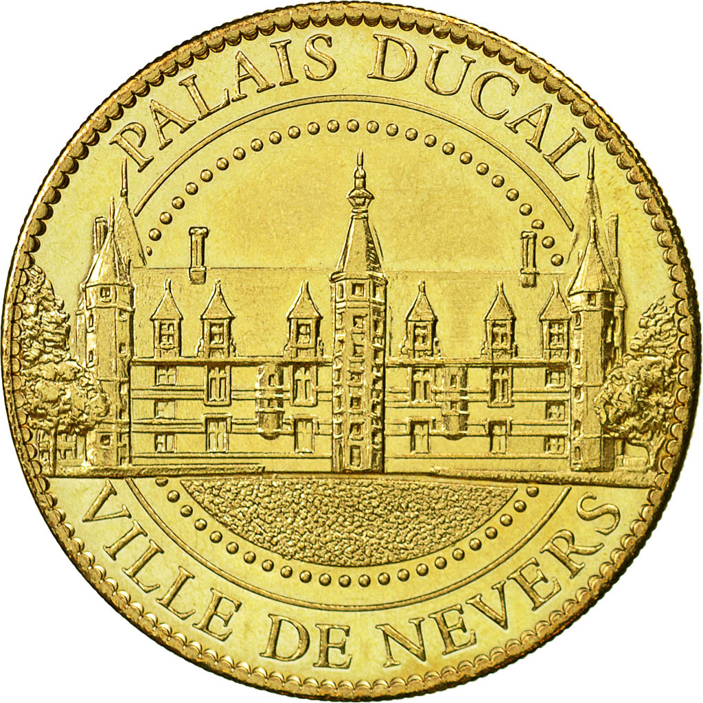 France, Token, Touristic token, Nevers - Palais Ducal, 2011, Arthus Bertrand