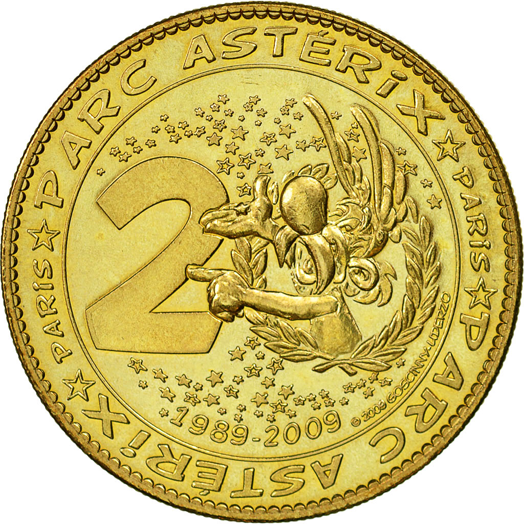 France, Token, Touristic token, Plailly - Parc Astérix n°2, 2009, Arthus