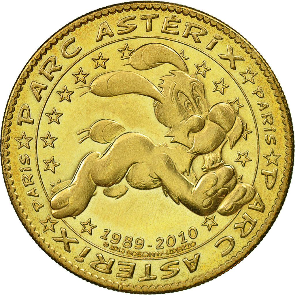 France, Token, Touristic token, Plailly - Parc Astérix n°4, 2011, Arthus