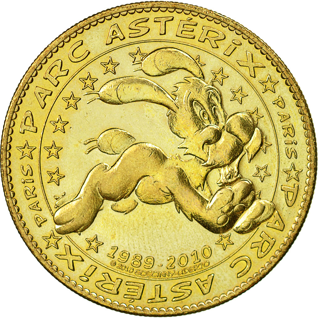 France, Token, Touristic token, Plailly - Parc Astérix n°4, 2010, Arthus