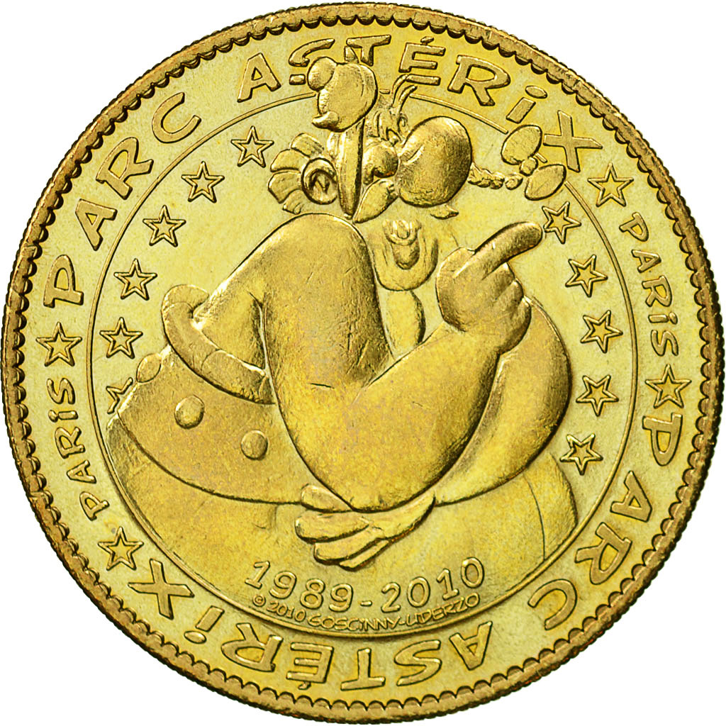 France, Token, Touristic token, Plailly - Parc Astérix n°3, 2010, Arthus