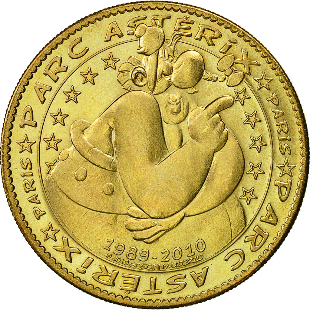 France, Token, Touristic token, Plailly - Parc Astérix n°3, 2011, Arthus