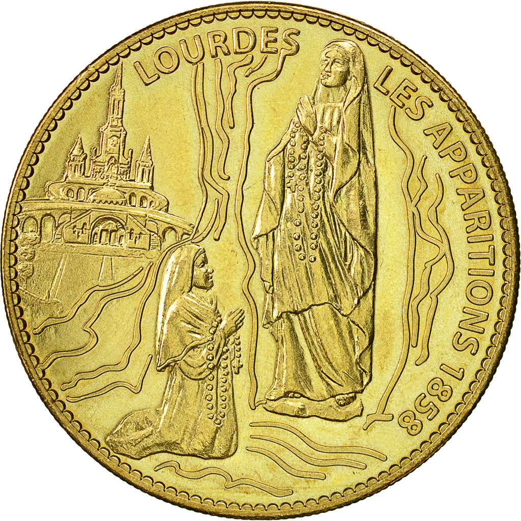 France, Token, Touristic token, Lourdes - Sainte Bernadette, 2007, Arthus