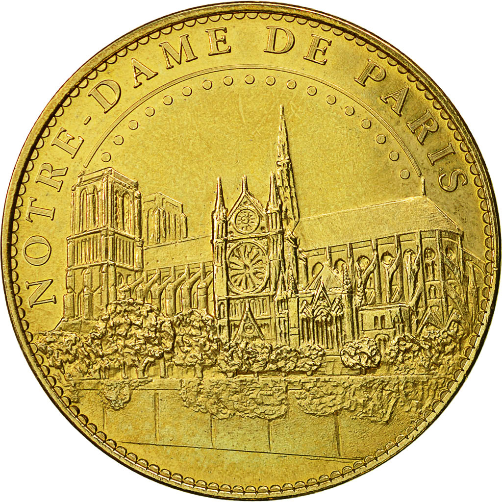 France, Token, Touristic token, Paris - Notre Dame -  Benoit XVI, 2008, Arthus