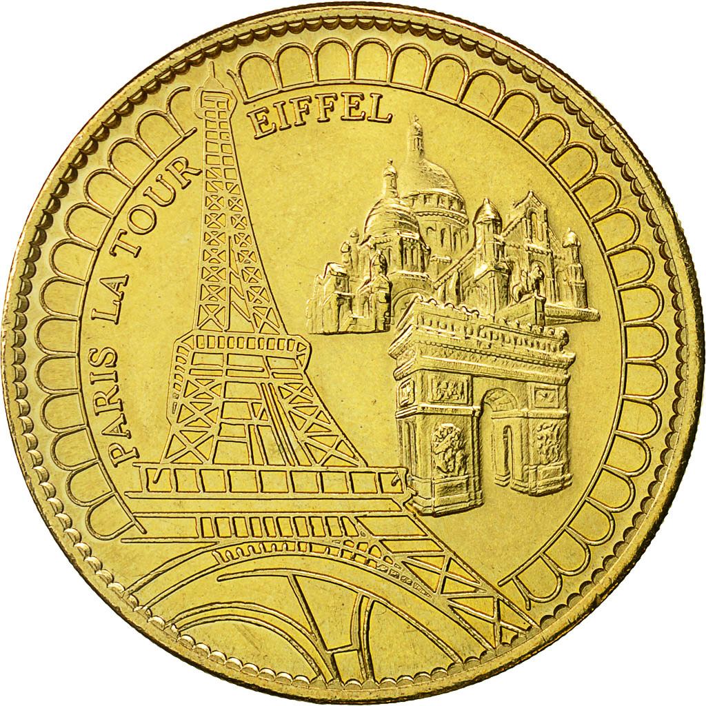France, Token, Touristic token, Paris - La Tour Eiffel, 2008, Arthus Bertrand