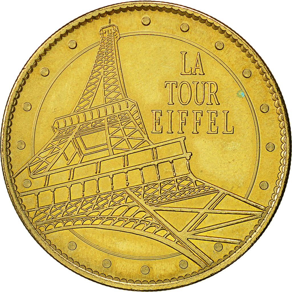 France, Token, Touristic token, Paris - La Tour Eiffel, 2008, Arthus Bertrand
