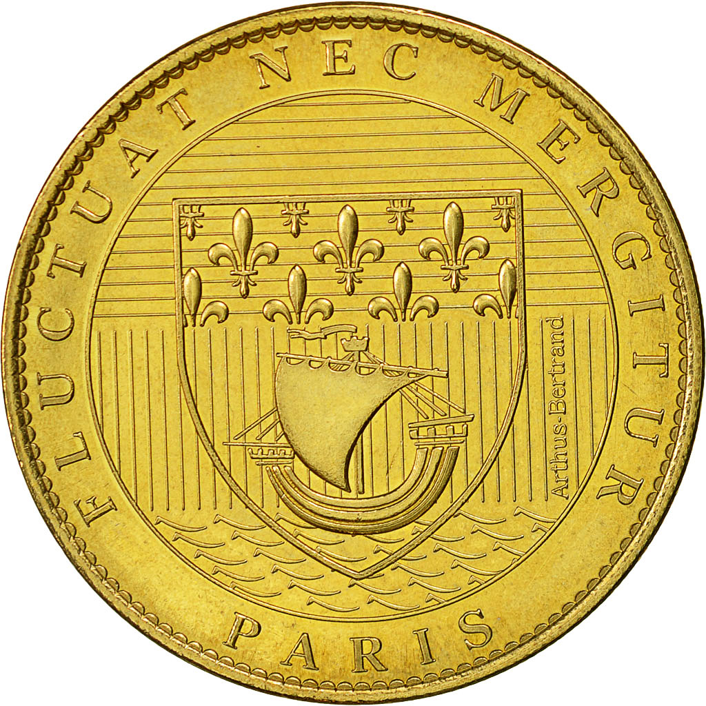France, Token, Touristic token, Paris - La Tour Eiffel, 2008, Arthus Bertrand