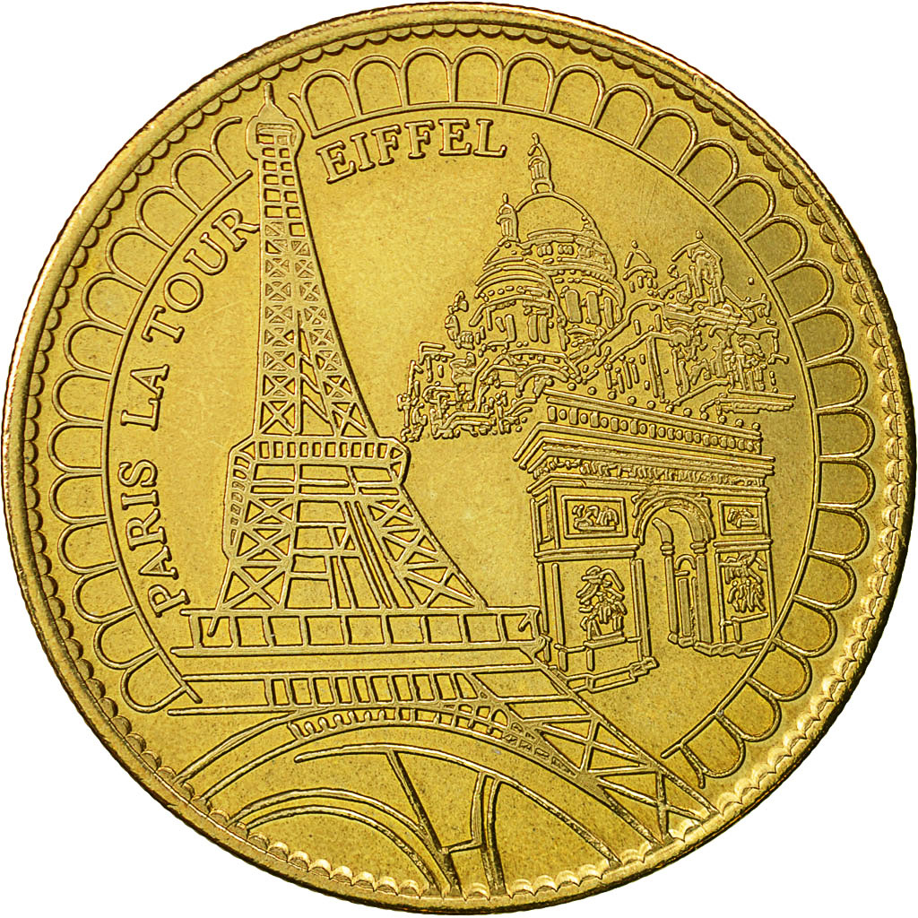 France, Token, Touristic token, Paris - La Tour Eiffel, 2007, Arthus Bertrand