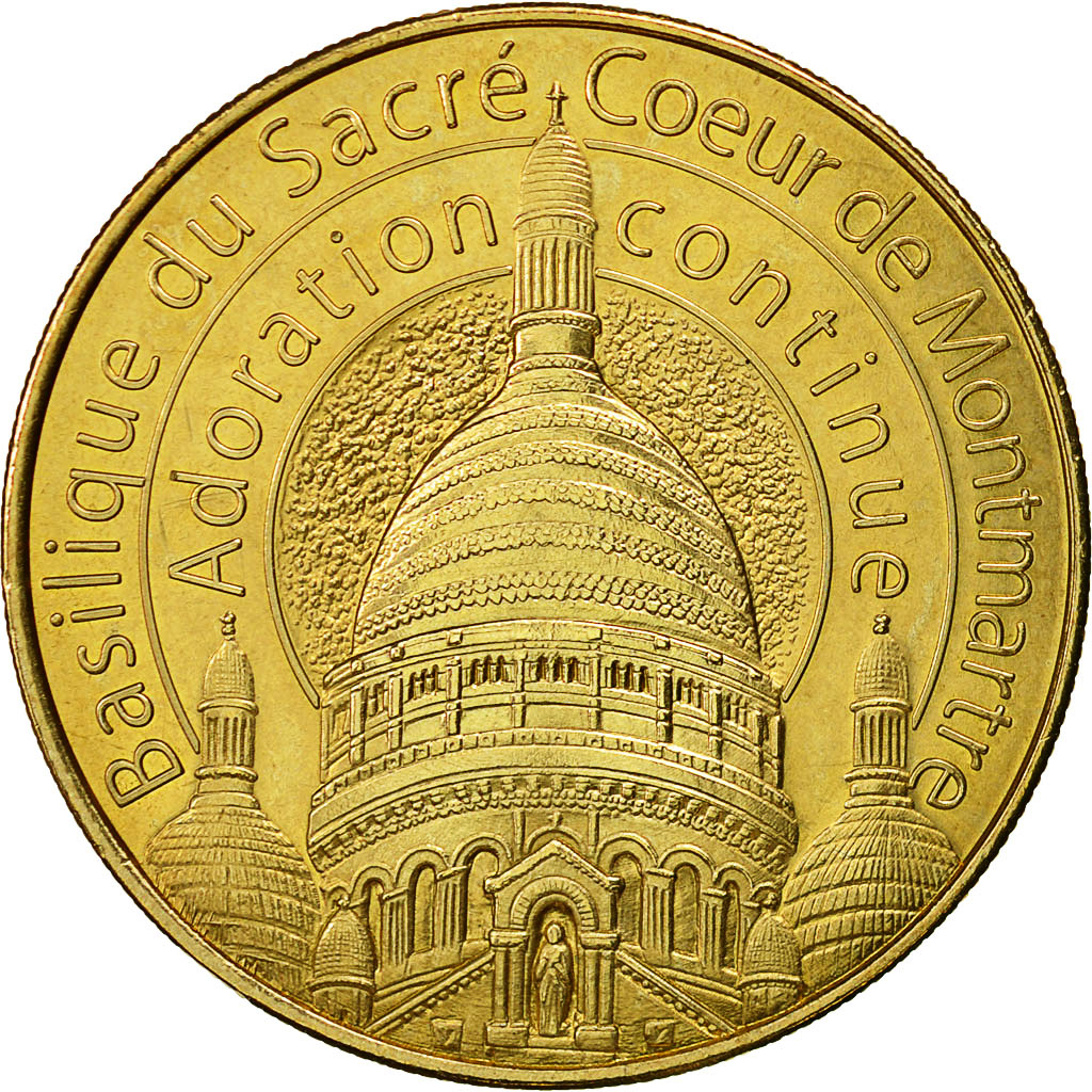 France, Token, Touristic token, Paris - Sacré Coeur - Adoration Continue, 2011