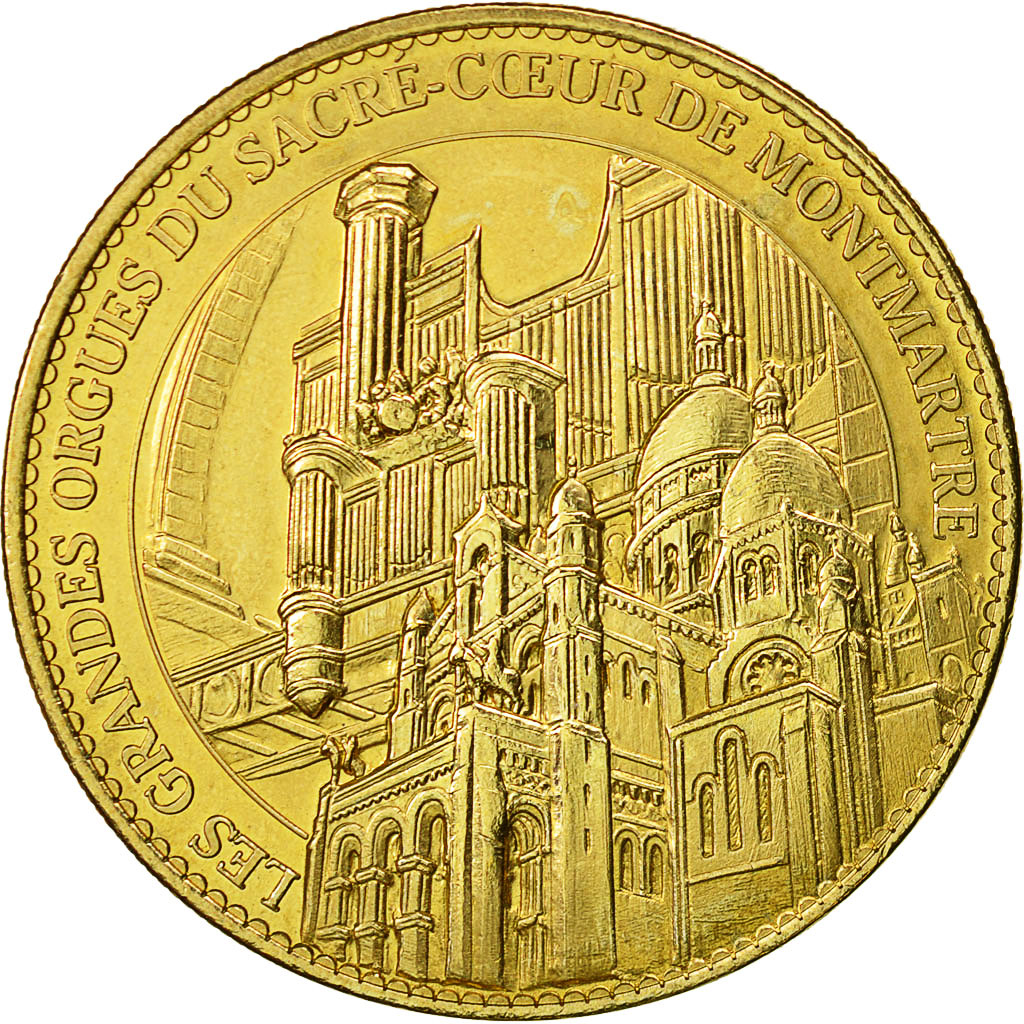 France, Token, Touristic token, Paris - Sacré Coeur - Les Grands Orgues, 2011