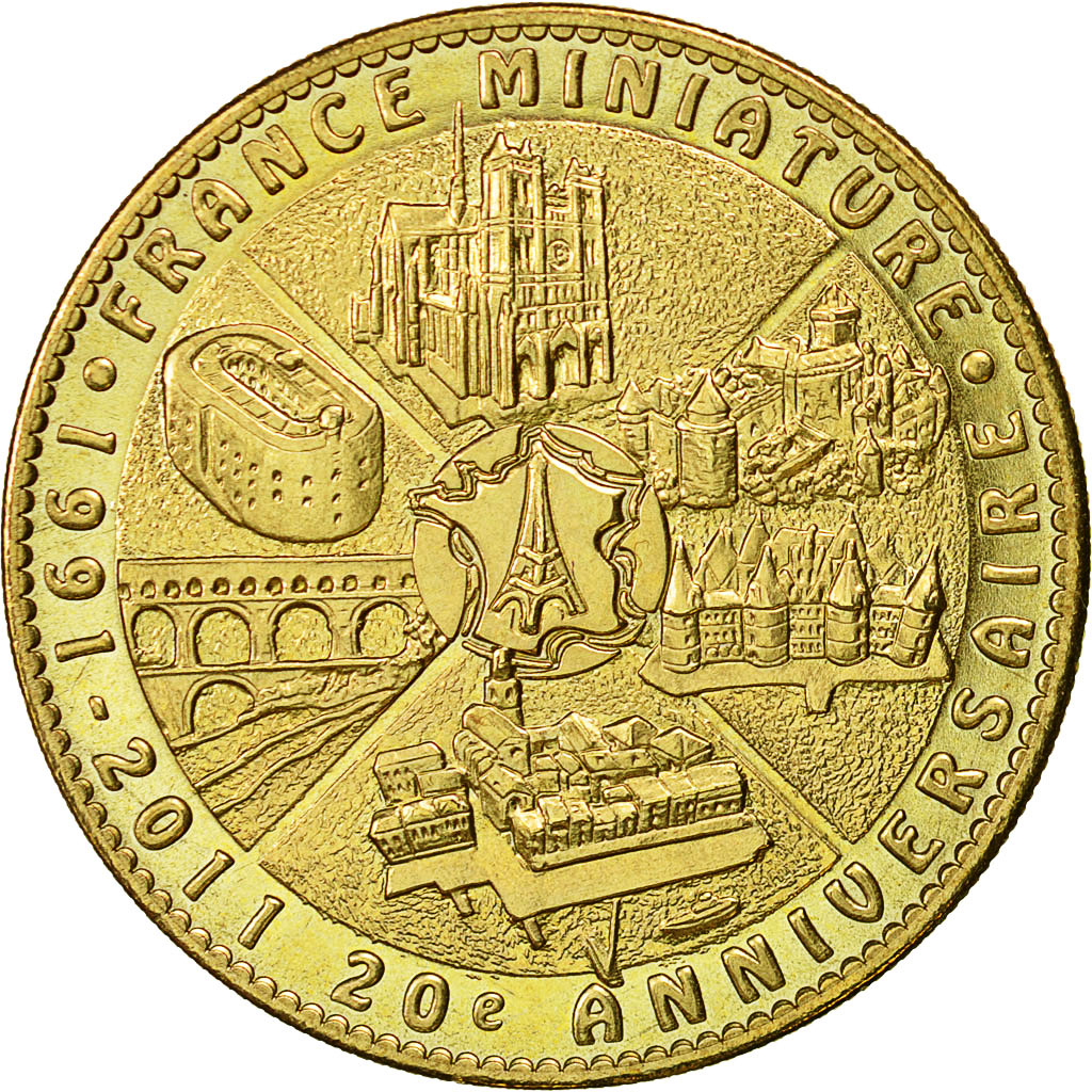 France, Token, Touristic token, Elancourt - France Miniature, 2011, Arthus