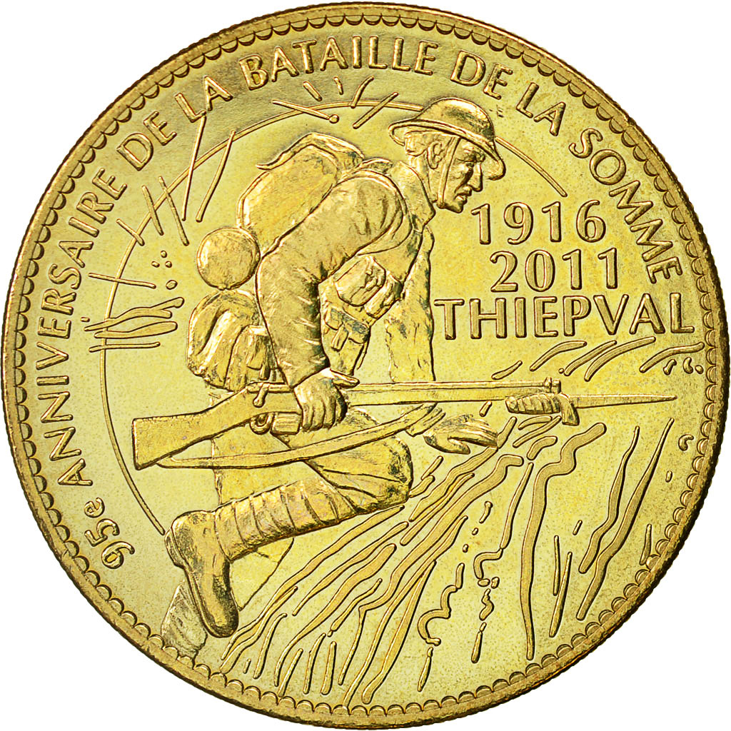 France, Token, Touristic token, Thiepval -  95 ème anniversaire Bataille de la