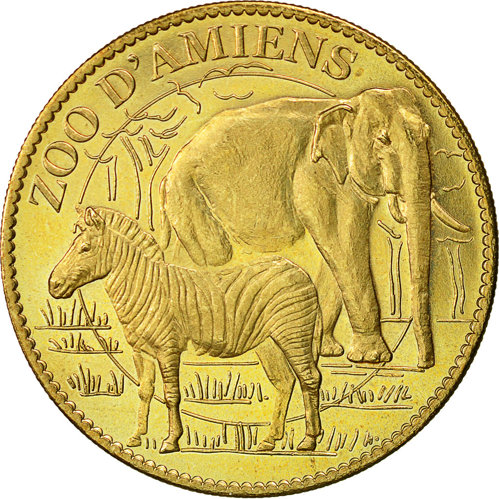 Francia, Token, Touristic token, Amiens - Zoo, 2008, Arthus Bertrand, BB