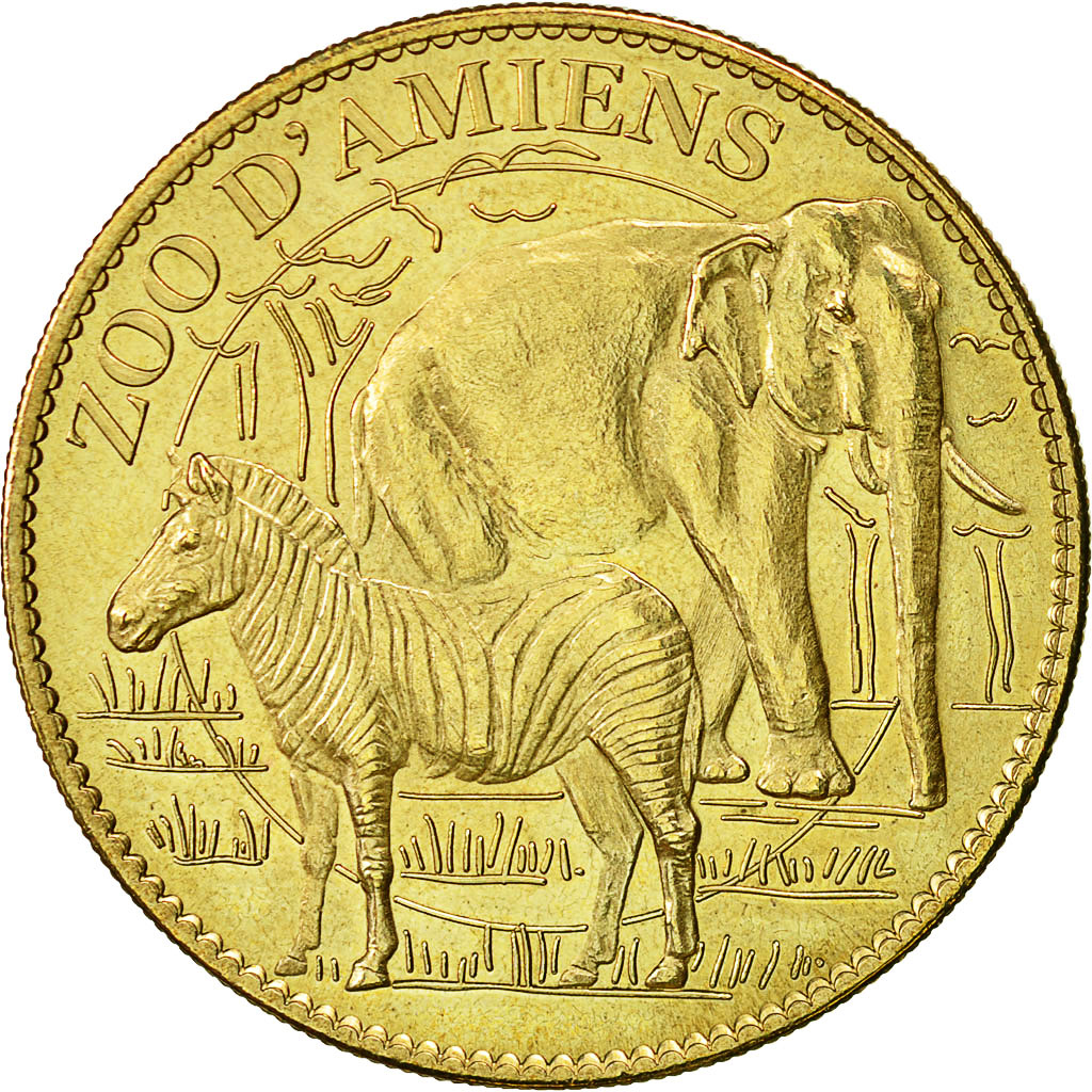 Francia, Token, Touristic token, Amiens - Zoo, 2011, Arthus Bertrand, BB
