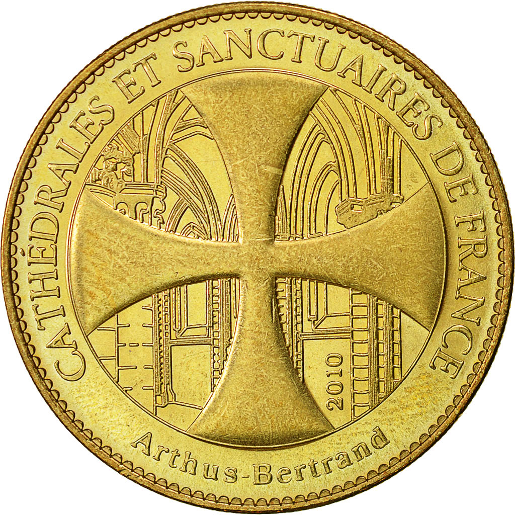 France, Token, Touristic token, Amiens -  Cathédrale - Ange pleureur, 2010